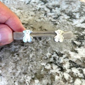 Tous Mesh TOUS Silver Bangle Bear motif